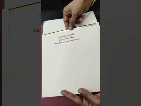 KLB-1125 White Maroon Leatherette Velvet Wedding Card (1 Page)