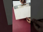 KLB-957 Creme Blue Elephant Laser Cut MDF Thick Wedding Card (2 Page)