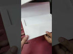 KLB-1297 White Traditional Semi Box Wedding Card (2 Page & Couple Name Wooden Plate)