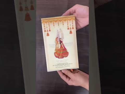 KL2105 Translucent Cover Luxury Wedding Card (2 Page)