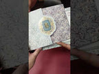 KLB-1310 Blue Floral Door Style Semi Box Wedding Card (2 Page)
