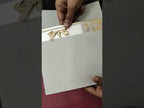 KLB-1012 Grey Floral Laser Cut Wedding Card (2 Page)