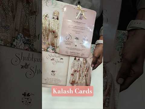 KLB585 Dulha Dulhan Paper Wedding Card with 2 Inserts and Transparent Insert