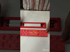 KLS324 Satin Fabric Scroll Wedding Card with Box
