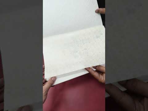 KLB-1172 White Grey Traditional Embossed Semi Box Wedding Card (2 Page)
