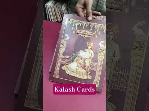 KLB532 Raja Rani Design Semi Box Paper Wedding Card (2 Page)