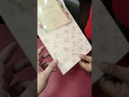 KLB-1294 White Creme Floral Semi Box Wedding Card (2 Page & Transparent PVC)