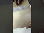 KLB-1007 Golden Floral Transparent Acrylic Wedding Card (1 Page)