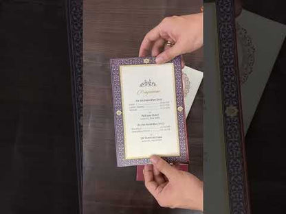 KL2123 Translucent Cover Luxury Wedding Card