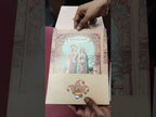 KLB-1220 Peach Bride Groom Semi Box Wedding Card (2 Page)