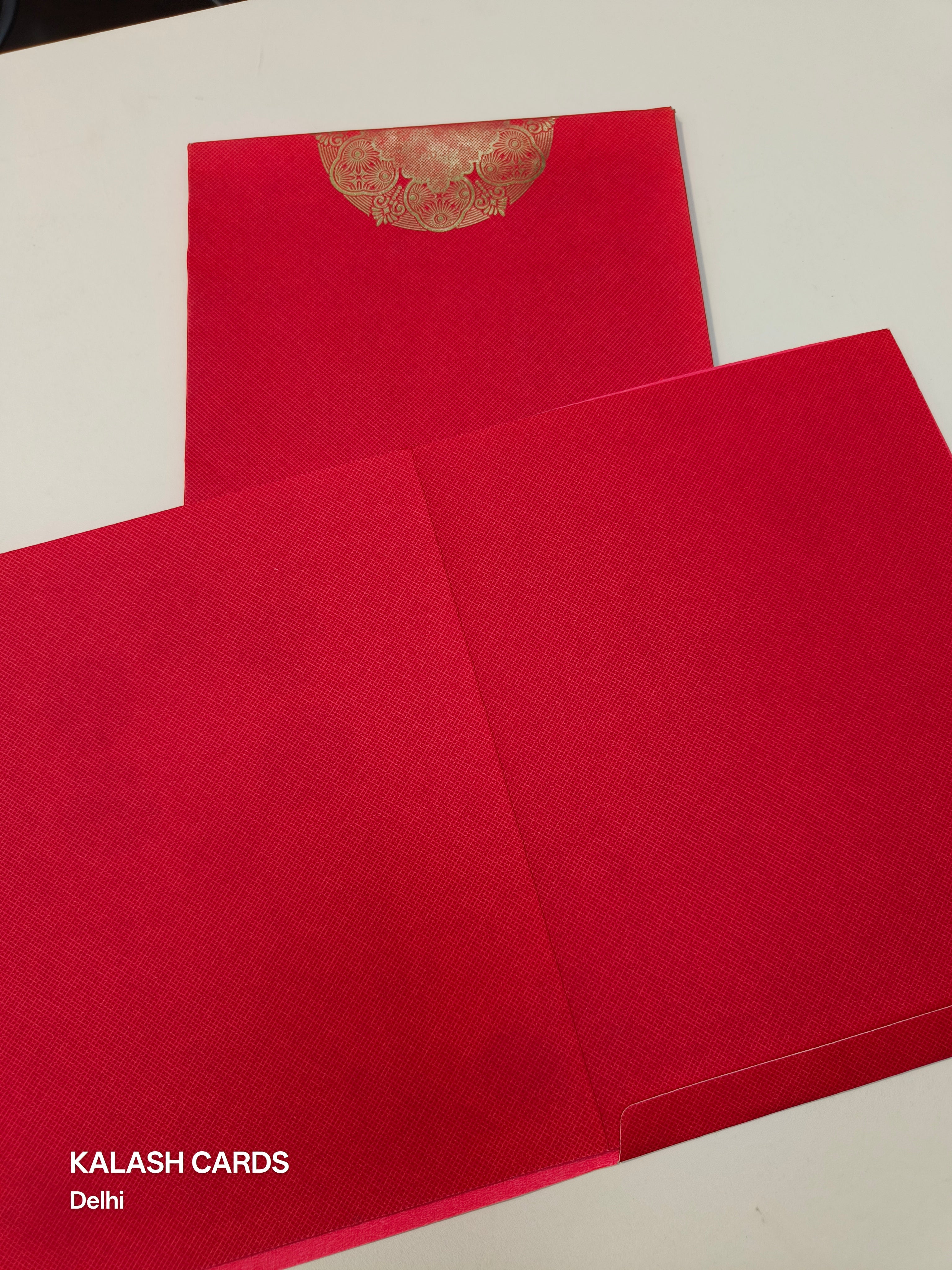 KL0269 Traditional Design Laser Cut Semi Box Wedding Card (2 Page)