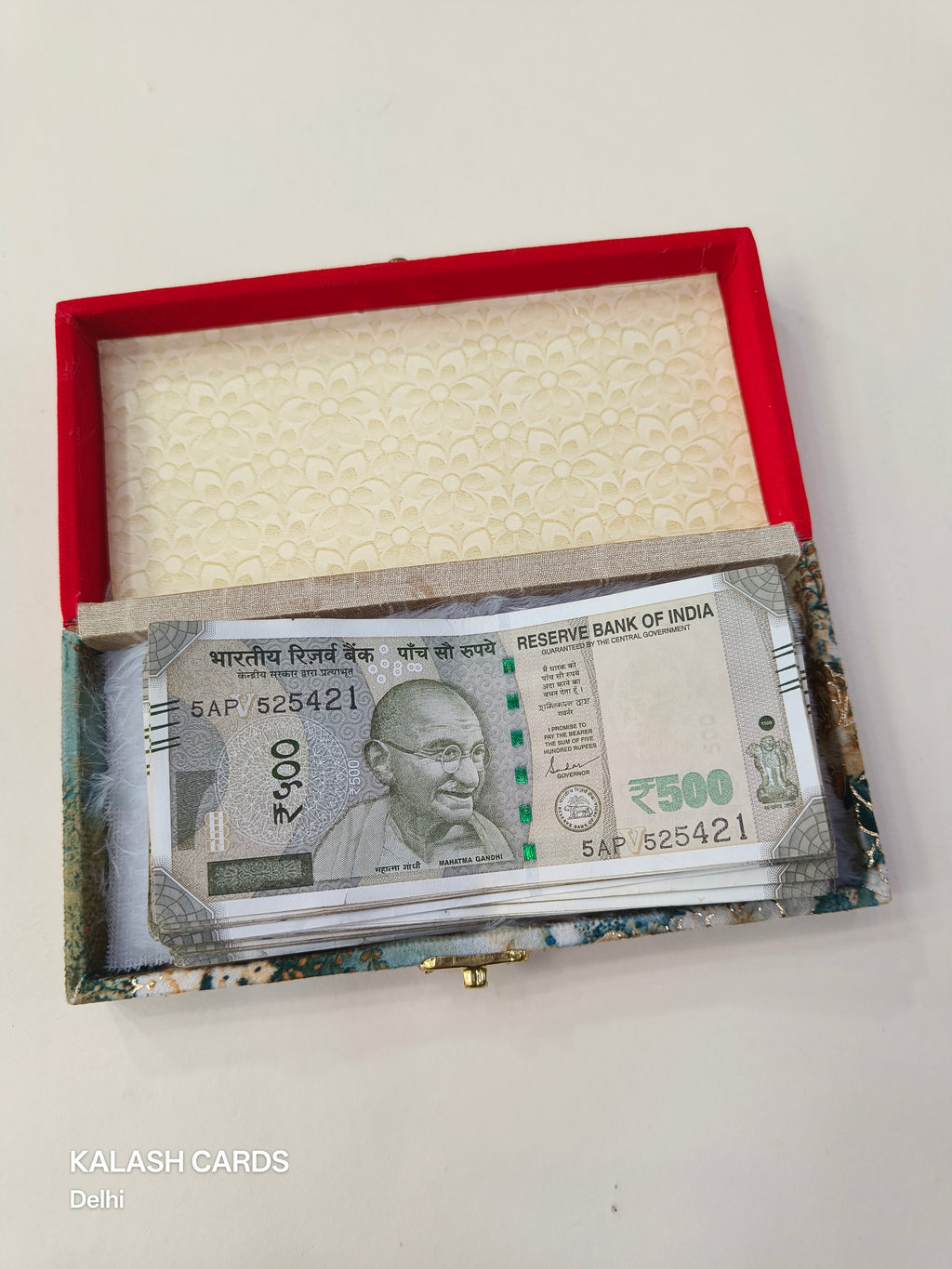 KL103 Multipurpose Small Box for Cash, Jewellery or Small Items-Kalash Cards