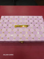 KL9049 Premium Bhaji Box with Laser Cut Acrylic Mirror (1 Kg Capacity)-Kalash Cards