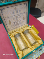 KL9025 Handbag Style MDF Dry Fruit Gift Box with 2 Printed Card Inserts (2 Jars)-Kalash Cards