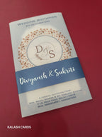 KL2224 Translucent Cover Luxury Wedding Card (2 Page)-Kalash Cards