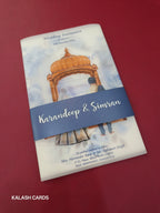 KL2170 Translucent Cover Luxury Wedding Card (2 Page)-Kalash Cards