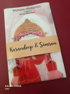 KL2106-2 Sikh Anand Karaj Theme Translucent Cover Luxury Wedding Card (2 Page)-Kalash Cards