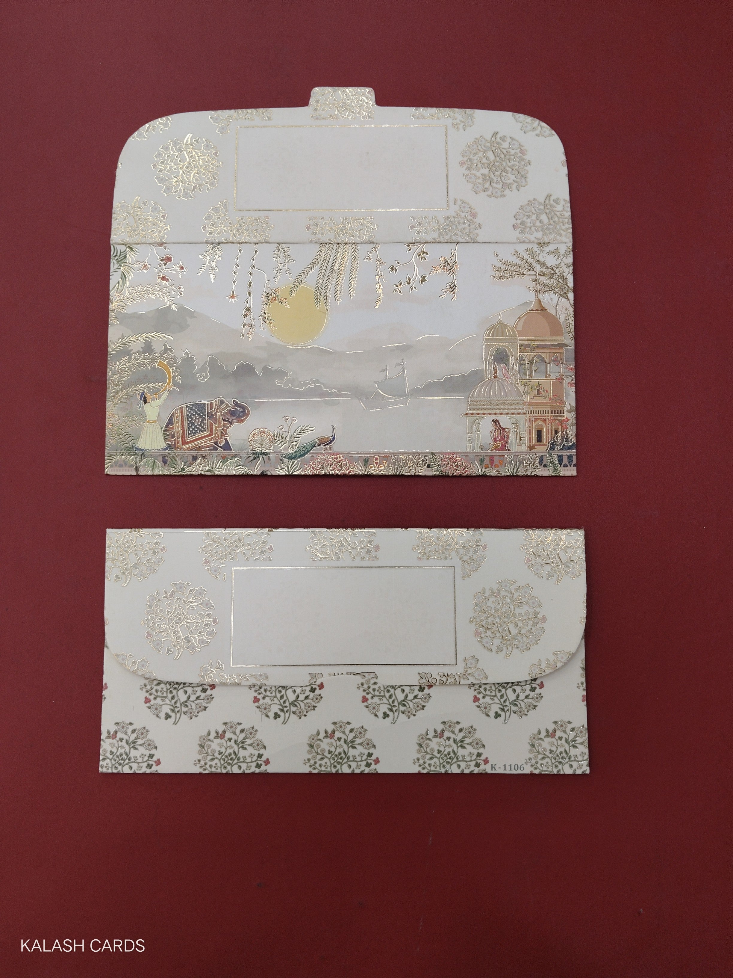 KL70 Designer Shagun Money Envelopes (Pack of 50)-Kalash Cards