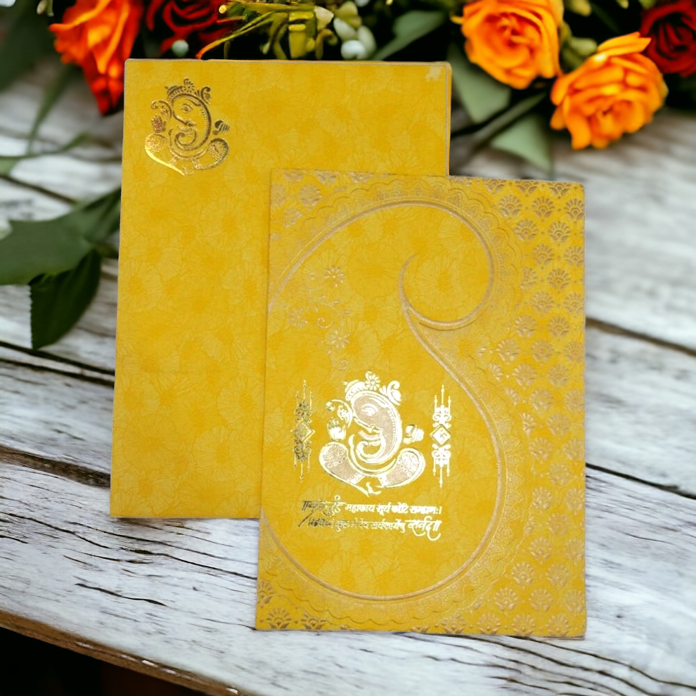 KL0174 Paper Wedding Card-Kalash Cards