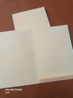 KL0229 Semi Box Paper Wedding Card (2 Page)-Kalash Cards