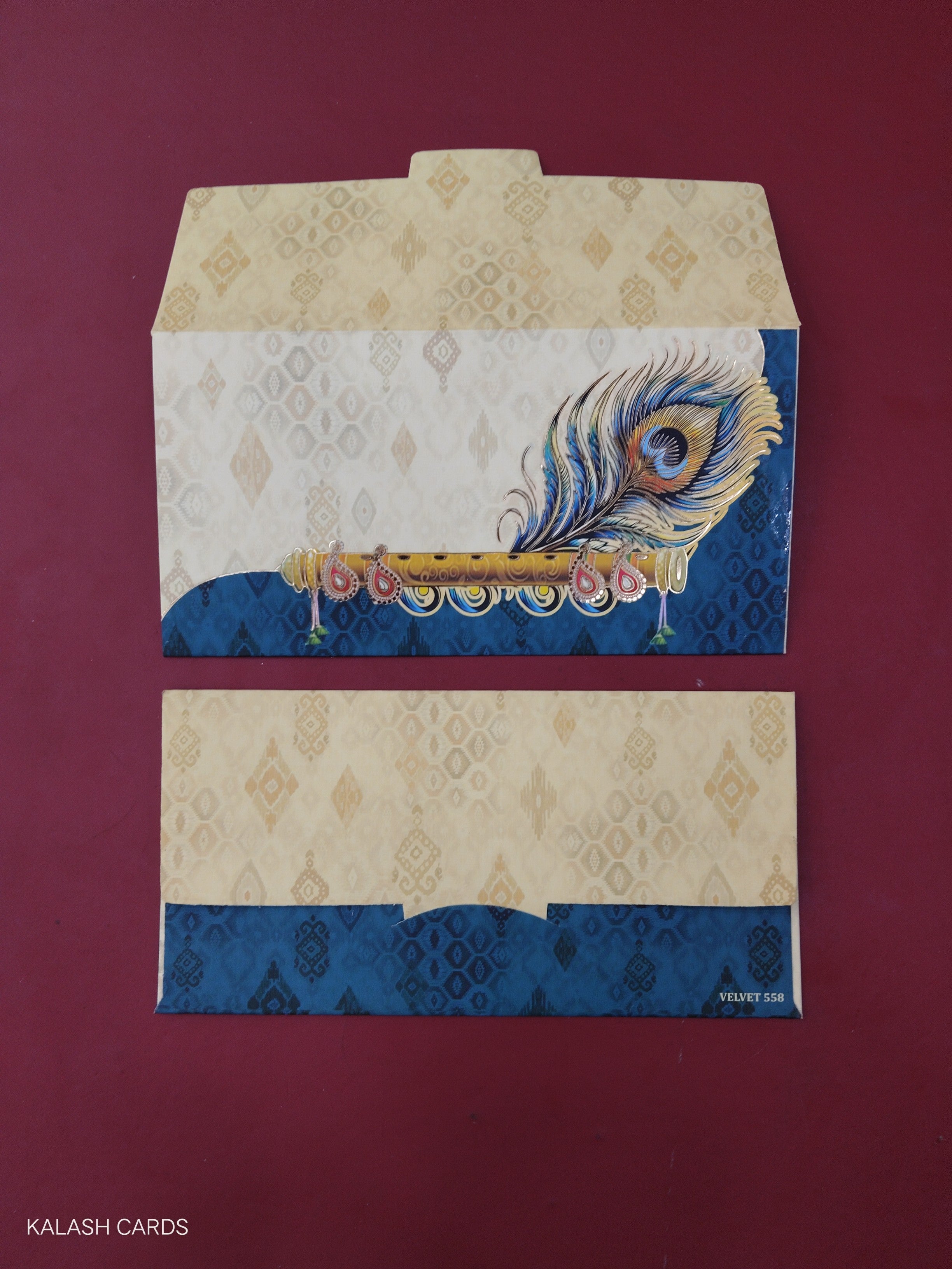 KL55 Designer Shagun Money Envelopes (Pack of 50)-Kalash Cards