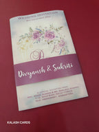 KL2216 Translucent Cover Luxury Wedding Card (2 Page)-Kalash Cards