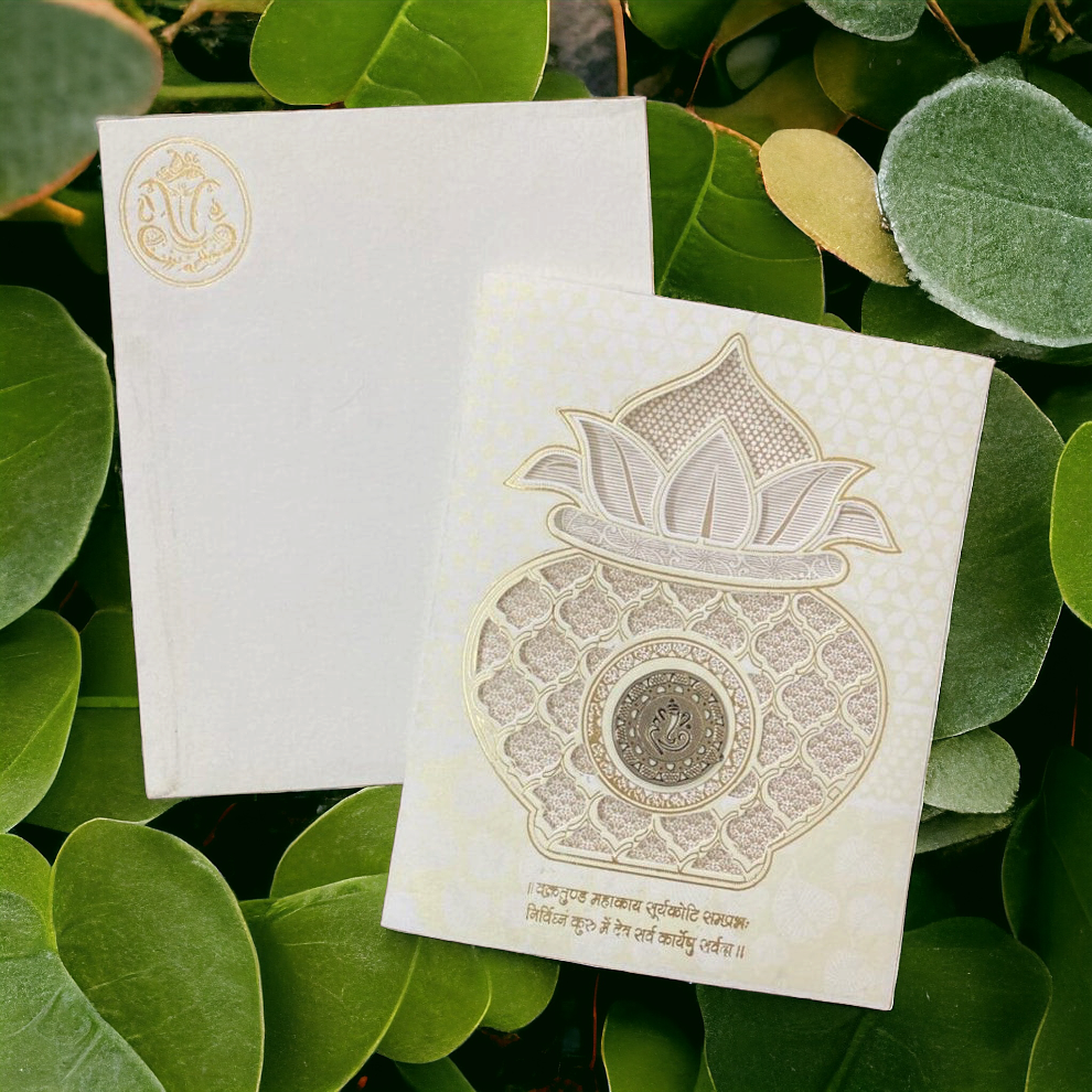 KL0203 Laser Cut Paper Wedding Card-Kalash Cards