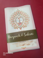 KL2124 Translucent Cover Luxury Wedding Card (2 Page)-Kalash Cards