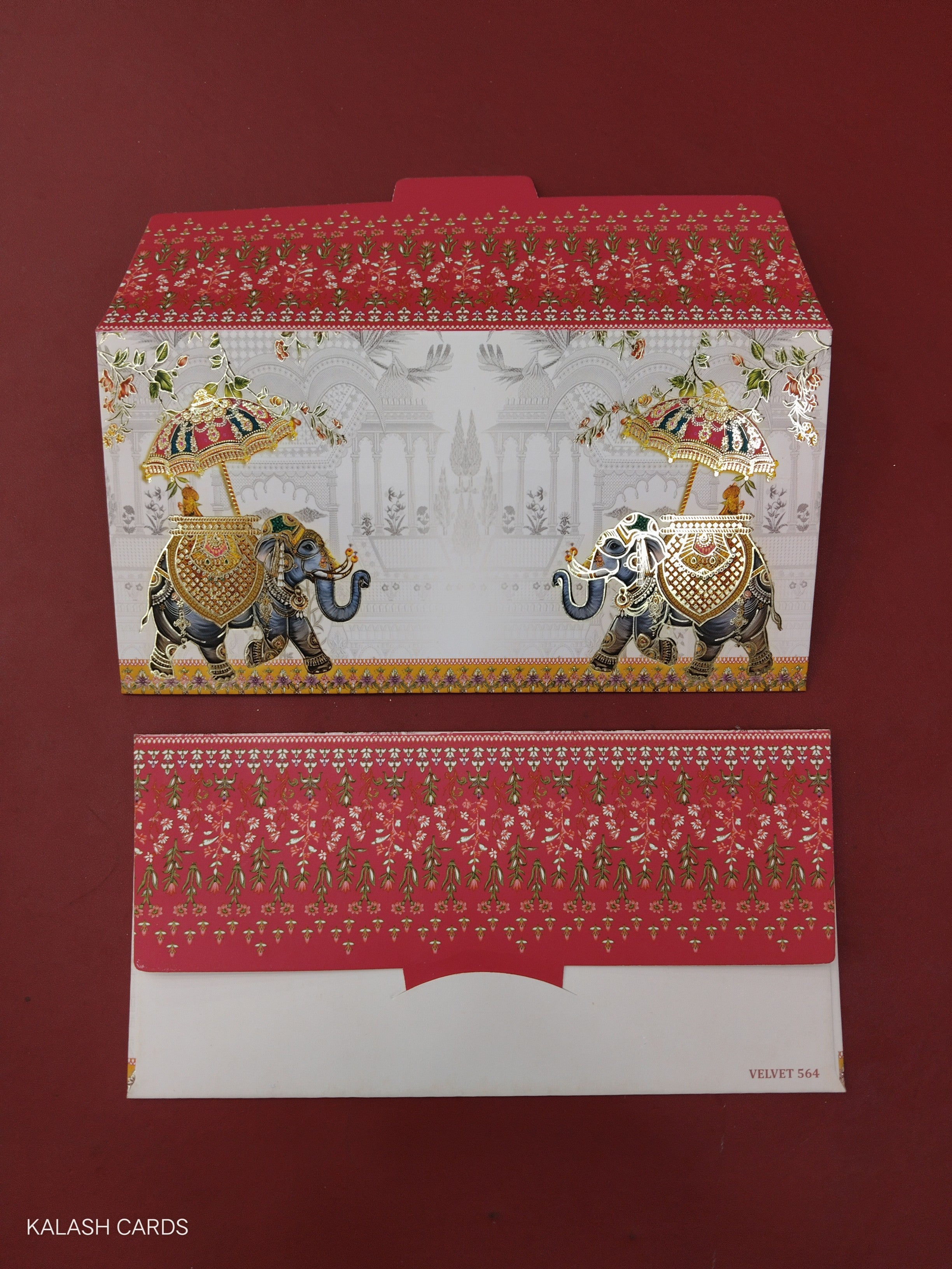KL54 Designer Shagun Money Envelopes (Pack of 50)-Kalash Cards