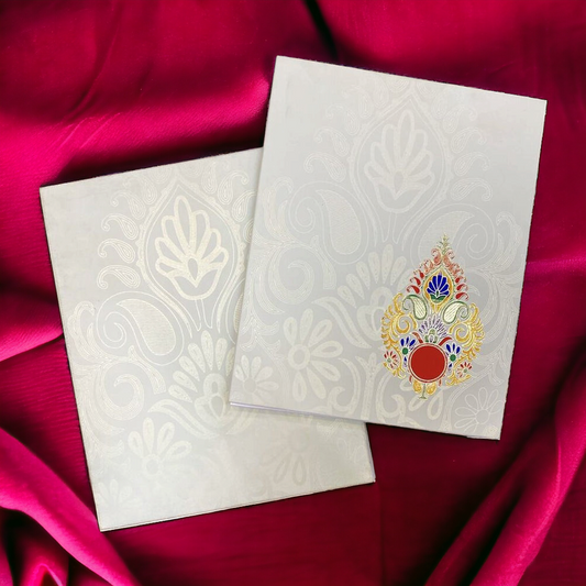 KL0201 Semi Box Premium Paper Wedding Card-Kalash Cards