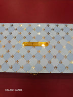 KL9061 Premium Bhaji Box with Laser Cut Acrylic Mirror (1 Kg Capacity)-Kalash Cards