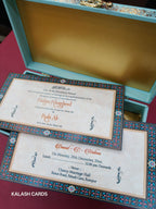 KL9085 Floral Design Luxury Gift Box with 2 Page Cards (2 Jars)-Kalash Cards