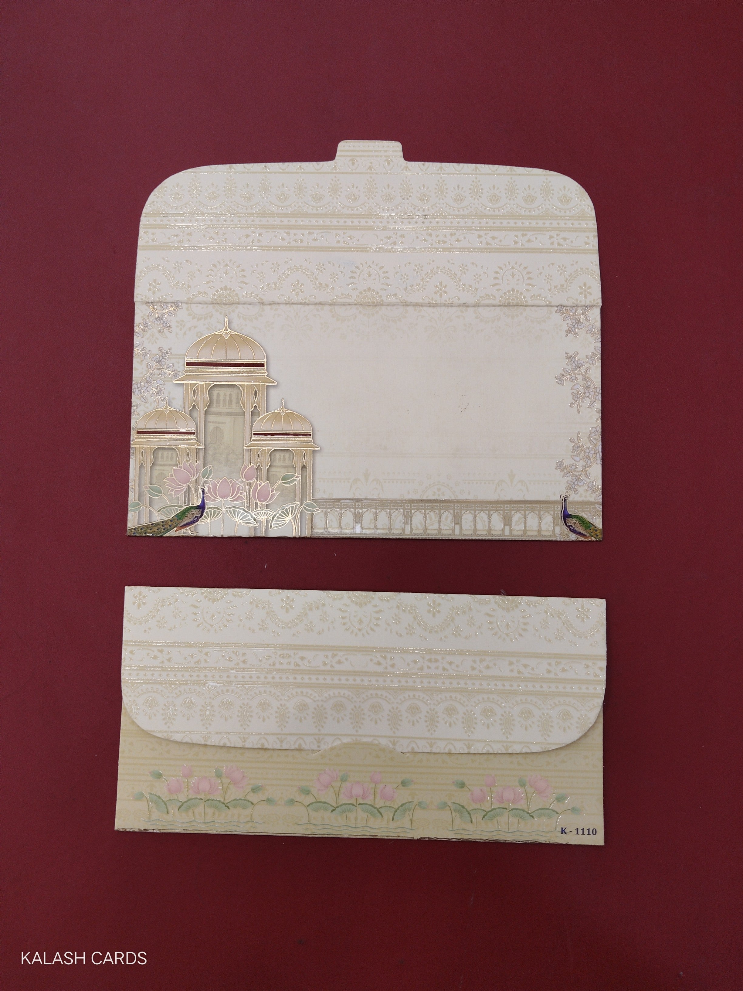 KL66 Designer Shagun Money Envelopes (Pack of 50)-Kalash Cards