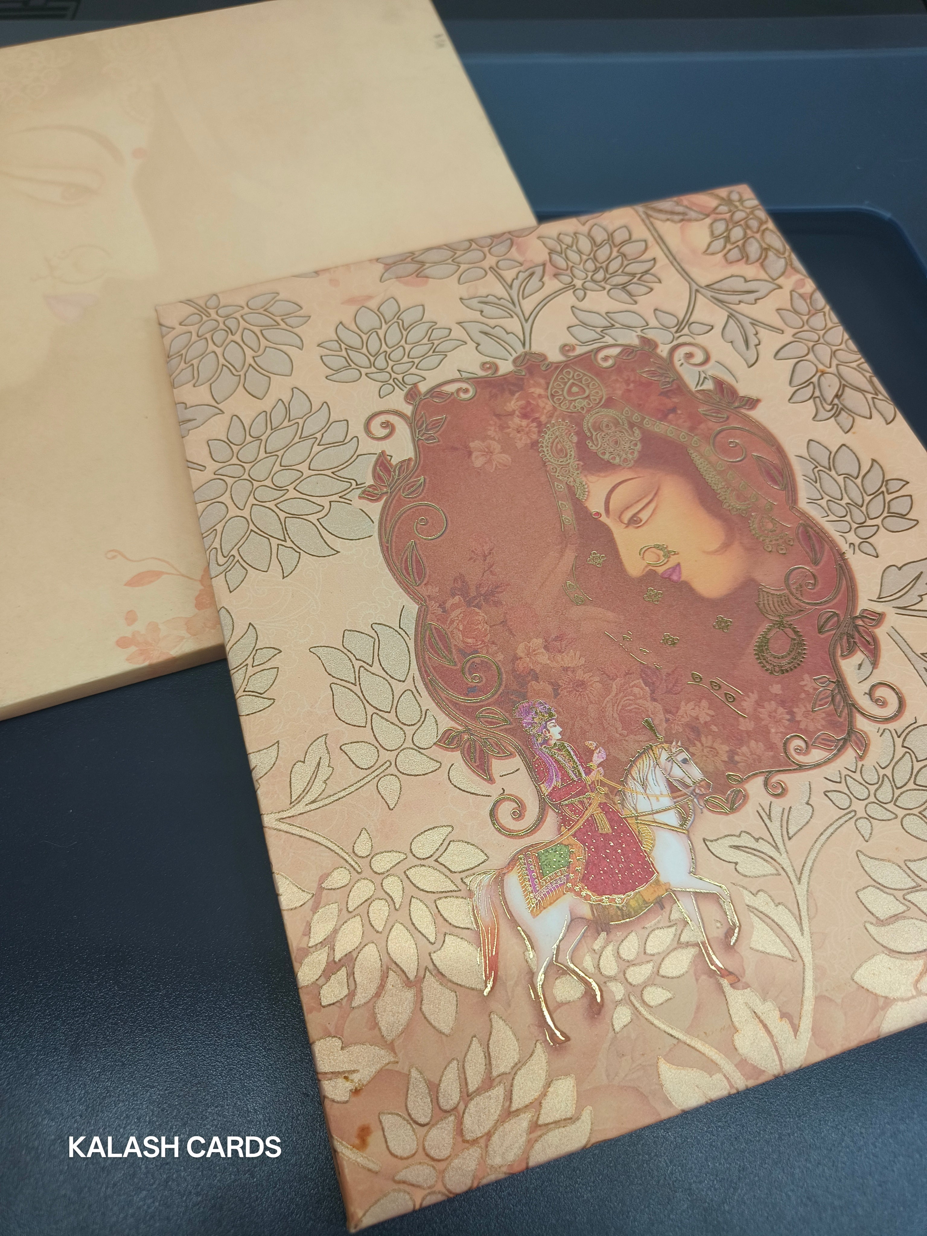 KL0831 Dulha Dulhan Thick Wedding Card-Kalash Cards