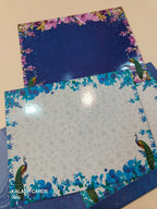 KL0195 Peacock Design Semi Box Paper Wedding Card (2 Page)