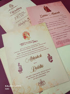 KL0831 Dulha Dulhan Design Thick Wedding Card (2 Page)-Kalash Cards