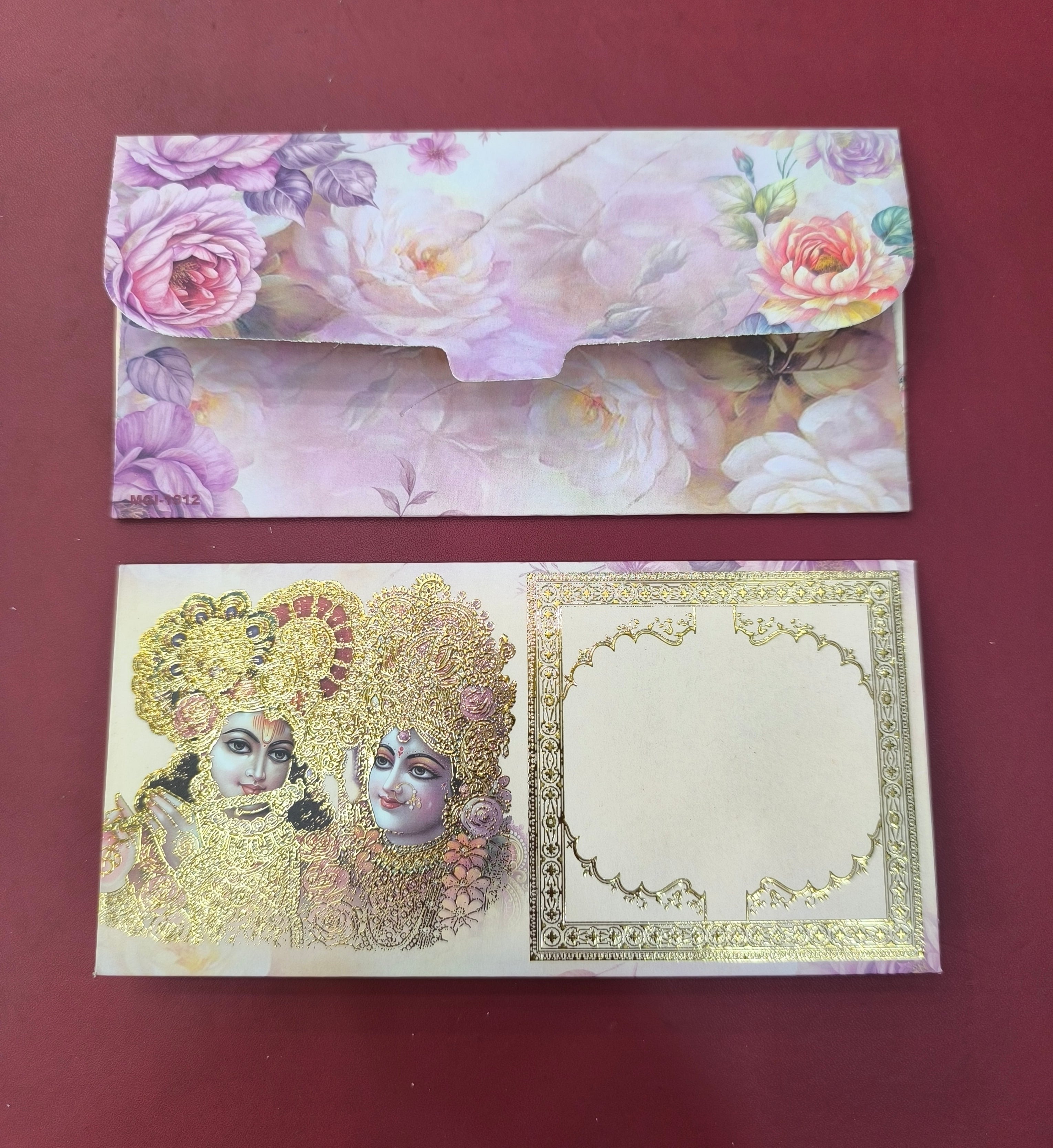 KL71 Premium Gold Foil Designer Shagun Money Envelopes (Pack of 50)-Kalash Cards