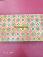 KL9028 Premium Bhaji Box with Laser Cut Acrylic Mirror (1 Kg Capacity)-Kalash Cards