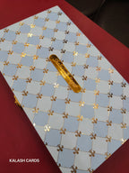 KL9061 Premium Bhaji Box with Laser Cut Acrylic Mirror (1 Kg Capacity)-Kalash Cards