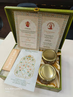 KL9030 Royal Design Luxury Gift Box with 2 Page Translucent Cover Card (2 Jars)-Kalash Cards