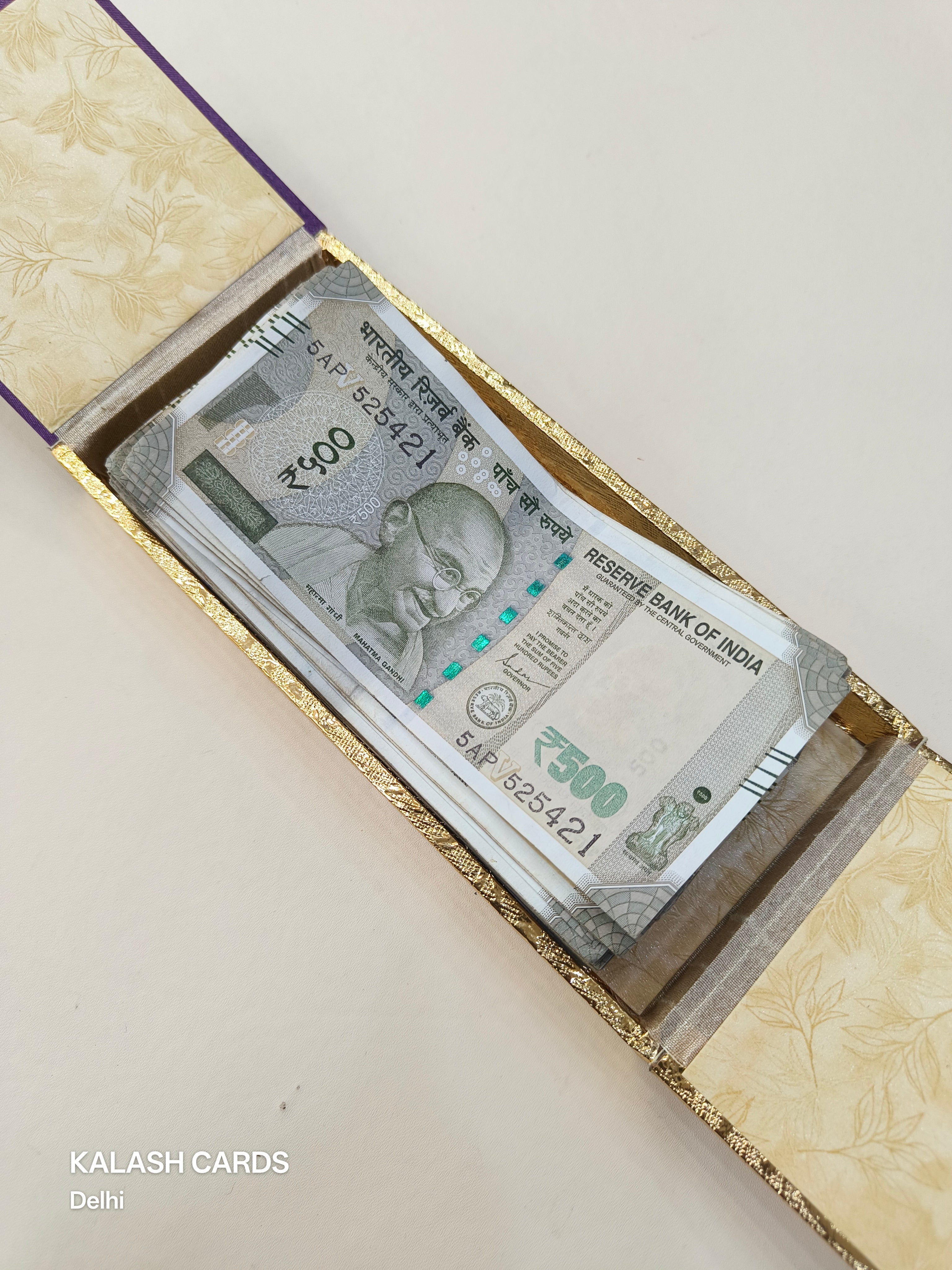 KL105 Multipurpose Small Box for Cash, Jewellery or Small Items-Kalash Cards