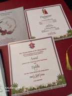 KL1806 Translucent Cover Luxury Wedding Card (2 Page)-Kalash Cards