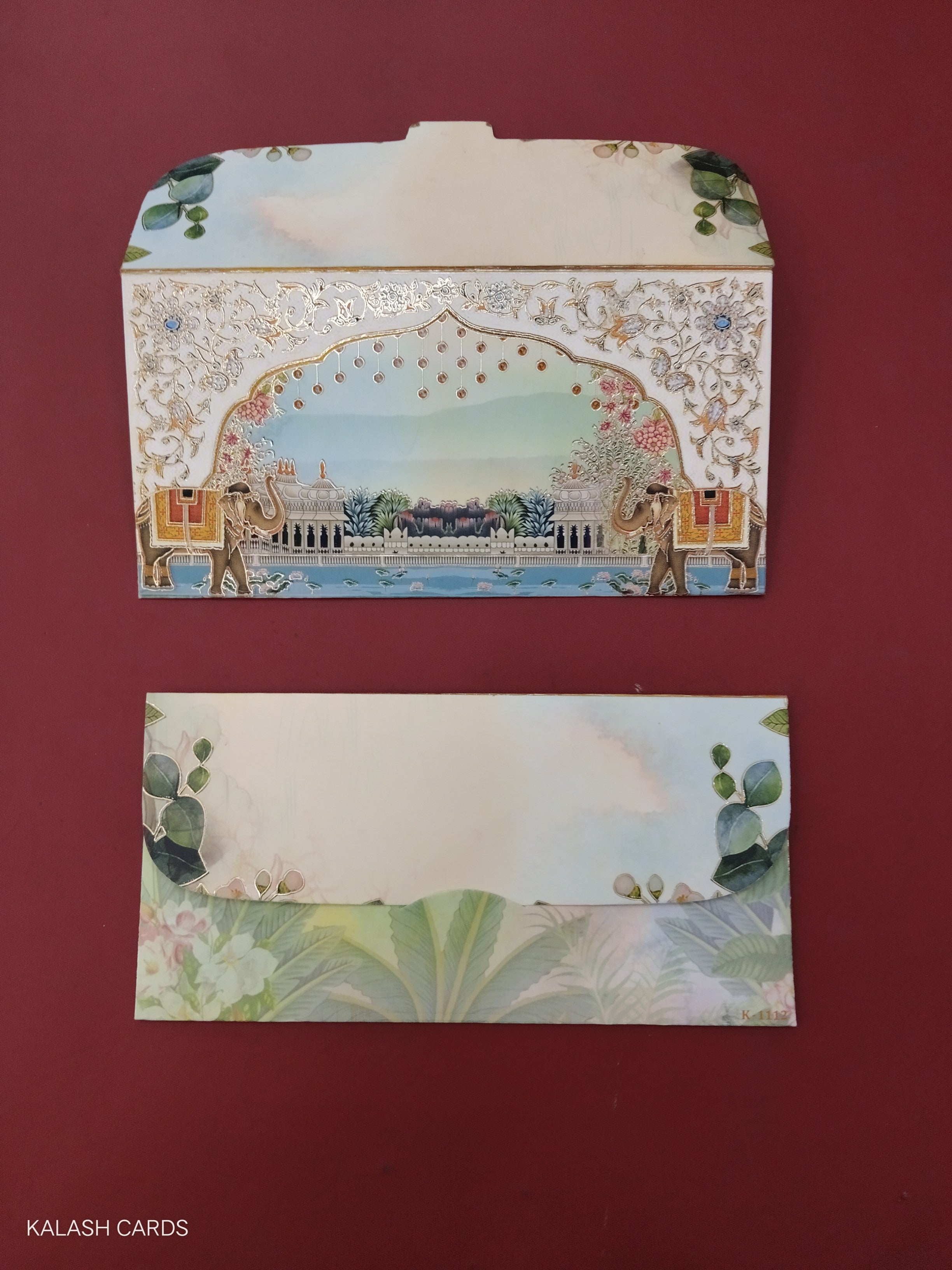 KL52 Designer Shagun Money Envelopes (Pack of 50)-Kalash Cards