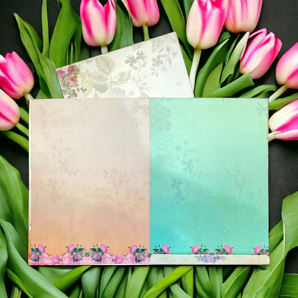 KL0164 Floral Semi Box Paper Wedding Card-Kalash Cards