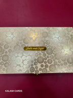 KL9041 Premium Bhaji Box with Laser Cut Acrylic Mirror (1 Kg Capacity)-Kalash Cards