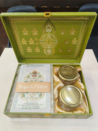 KL9030 Royal Design Luxury Gift Box with 2 Page Translucent Cover Card (2 Jars)-Kalash Cards