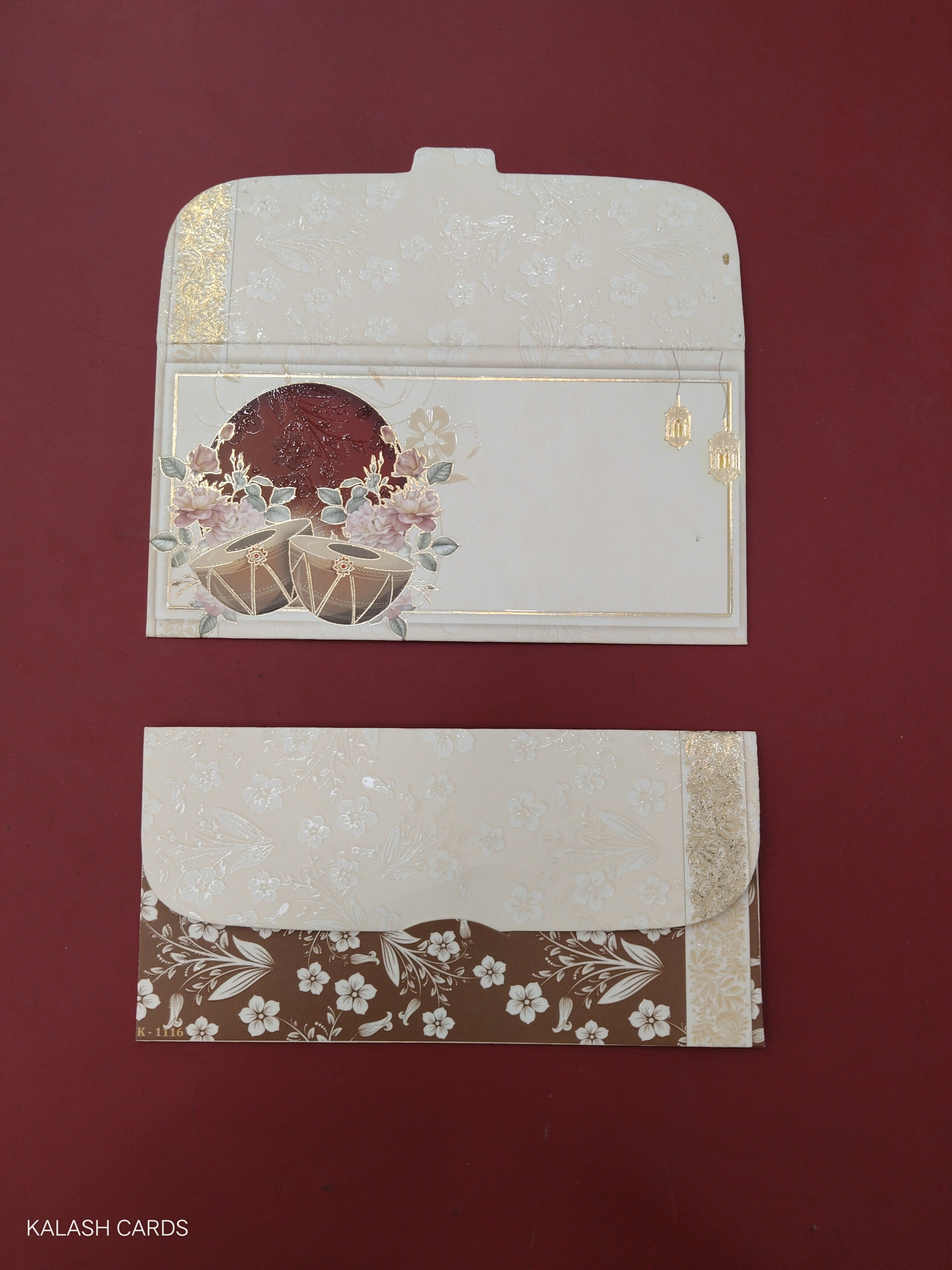 KL68 Designer Shagun Money Envelopes (Pack of 50)-Kalash Cards