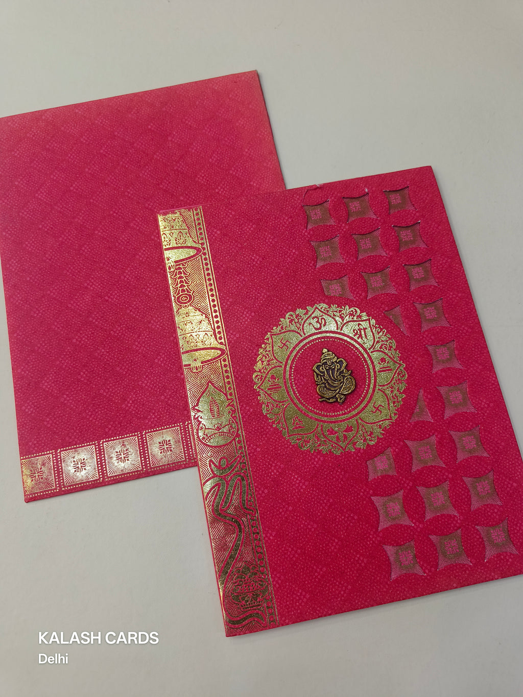KL0141 Paper Wedding Card (2 Page)-Kalash Cards