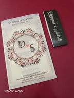 KL2141 Translucent Cover Luxury Wedding Card (2 Page)-Kalash Cards