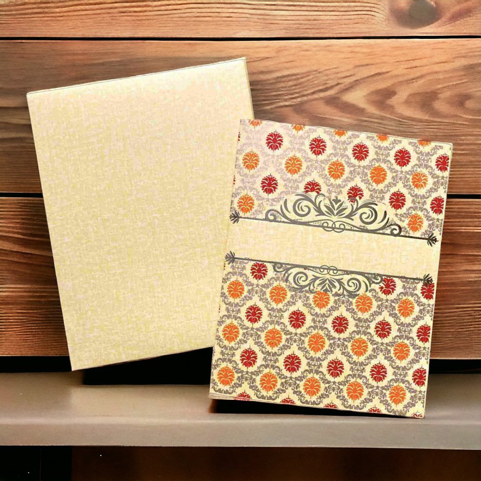 KL05A Semi Box Paper Wedding Card-Kalash Cards